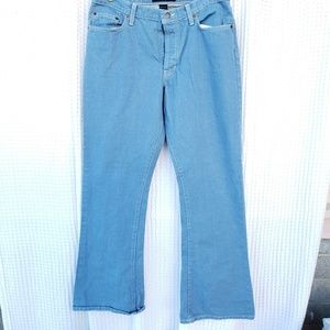 Abercrombie & Fitch pigmented light blue jeans
